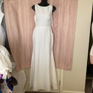 JJ’s House white maxi/wedding dress, white, Sz 2?